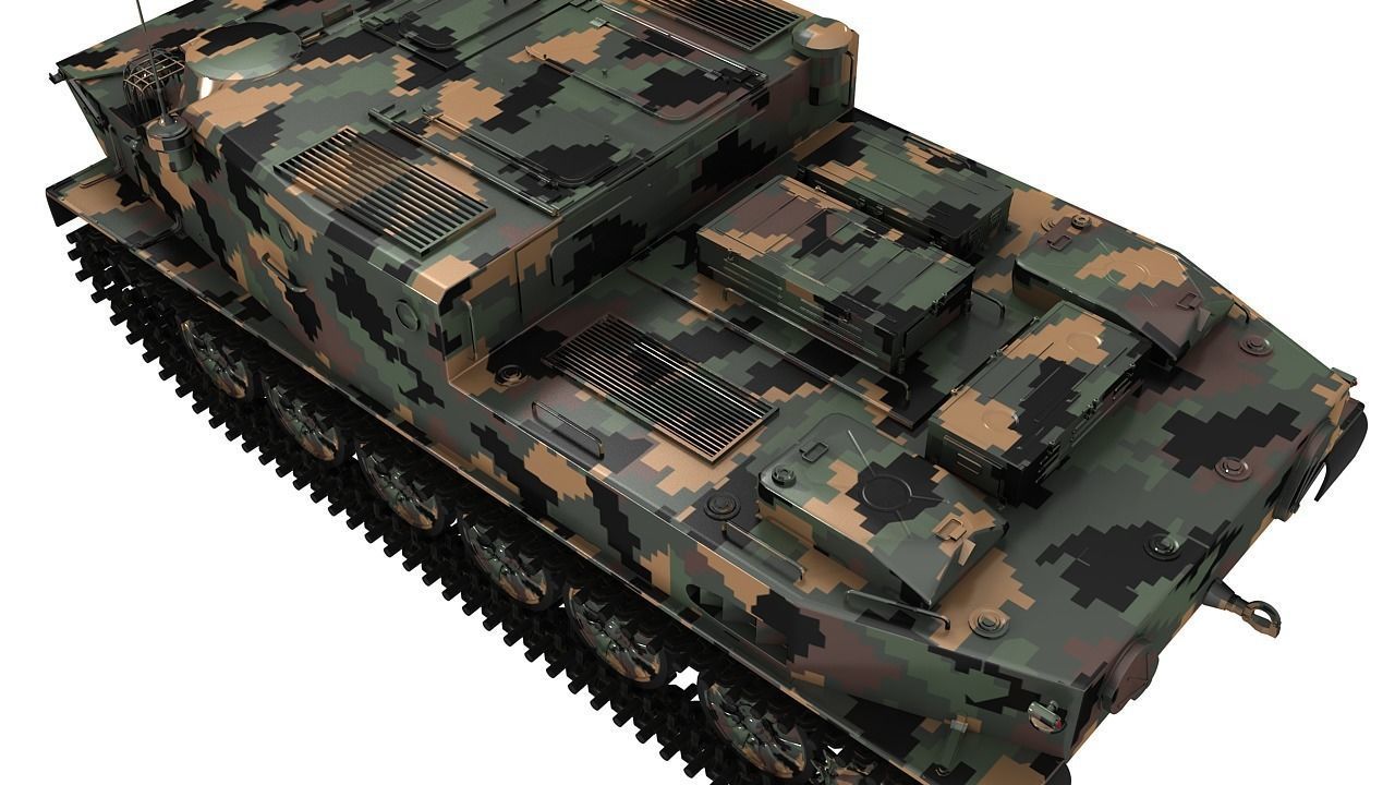 BTR-50 3D Model Collection camouflaged military vehicle 3D model_3