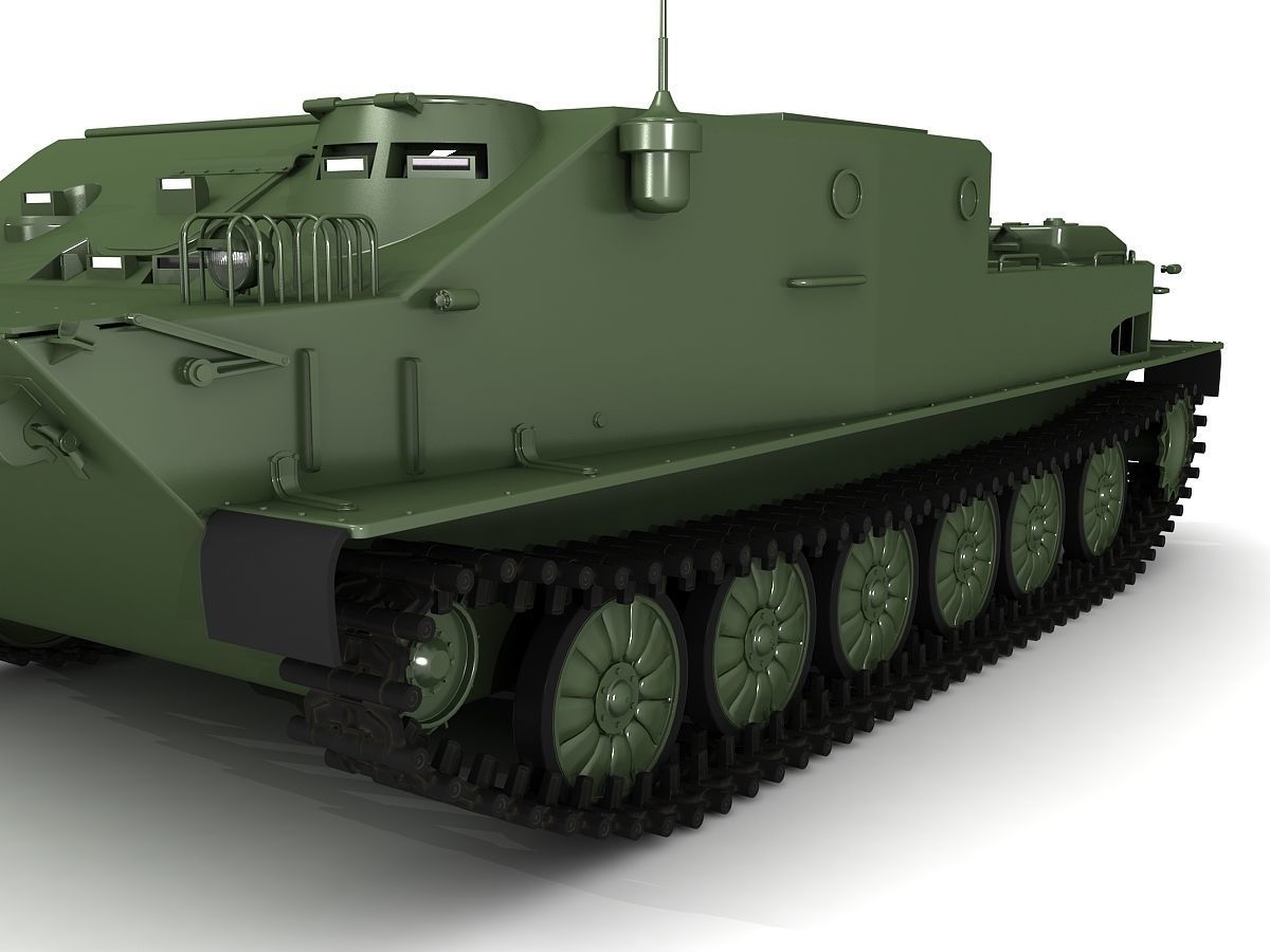 BTR-50 3D Model Collection camouflaged military vehicle 3D model_33