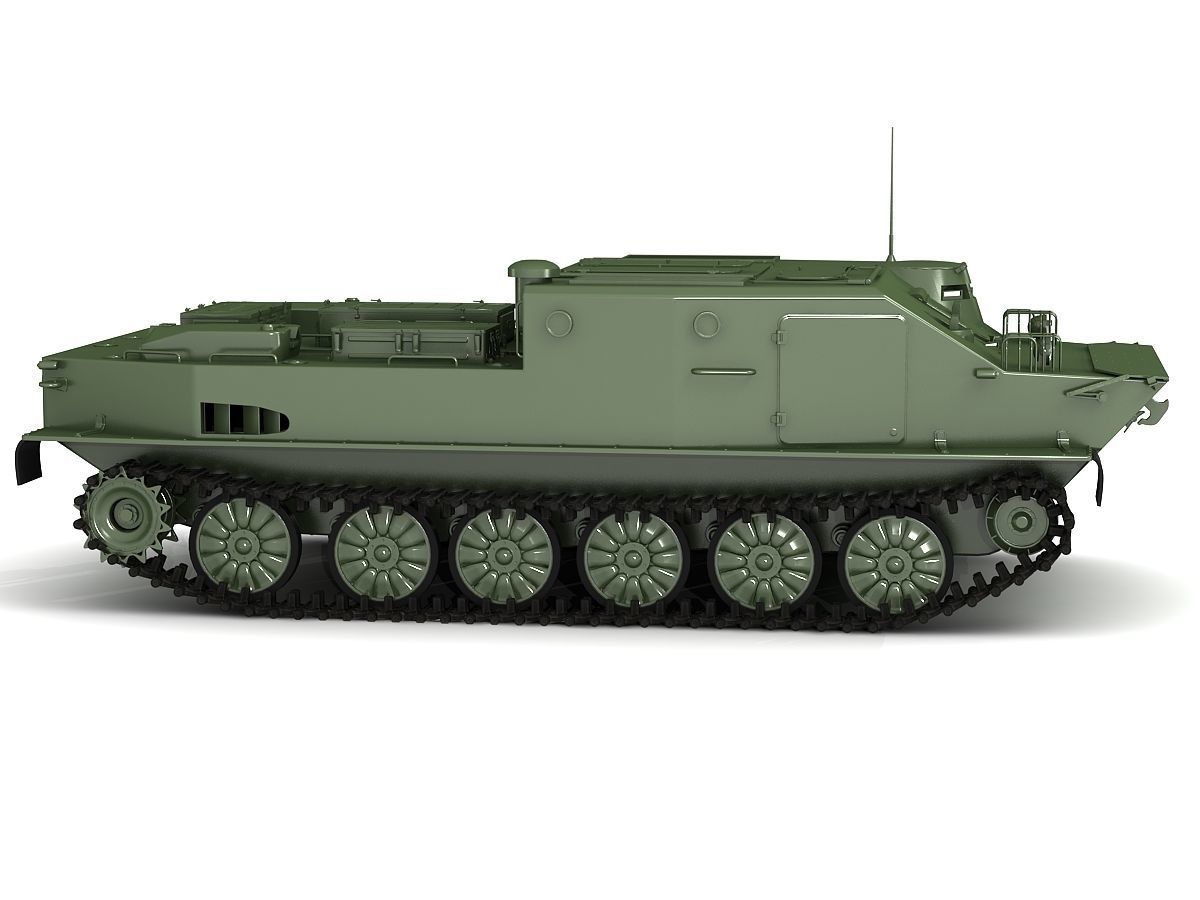 BTR-50 3D Model Collection camouflaged military vehicle 3D model_27