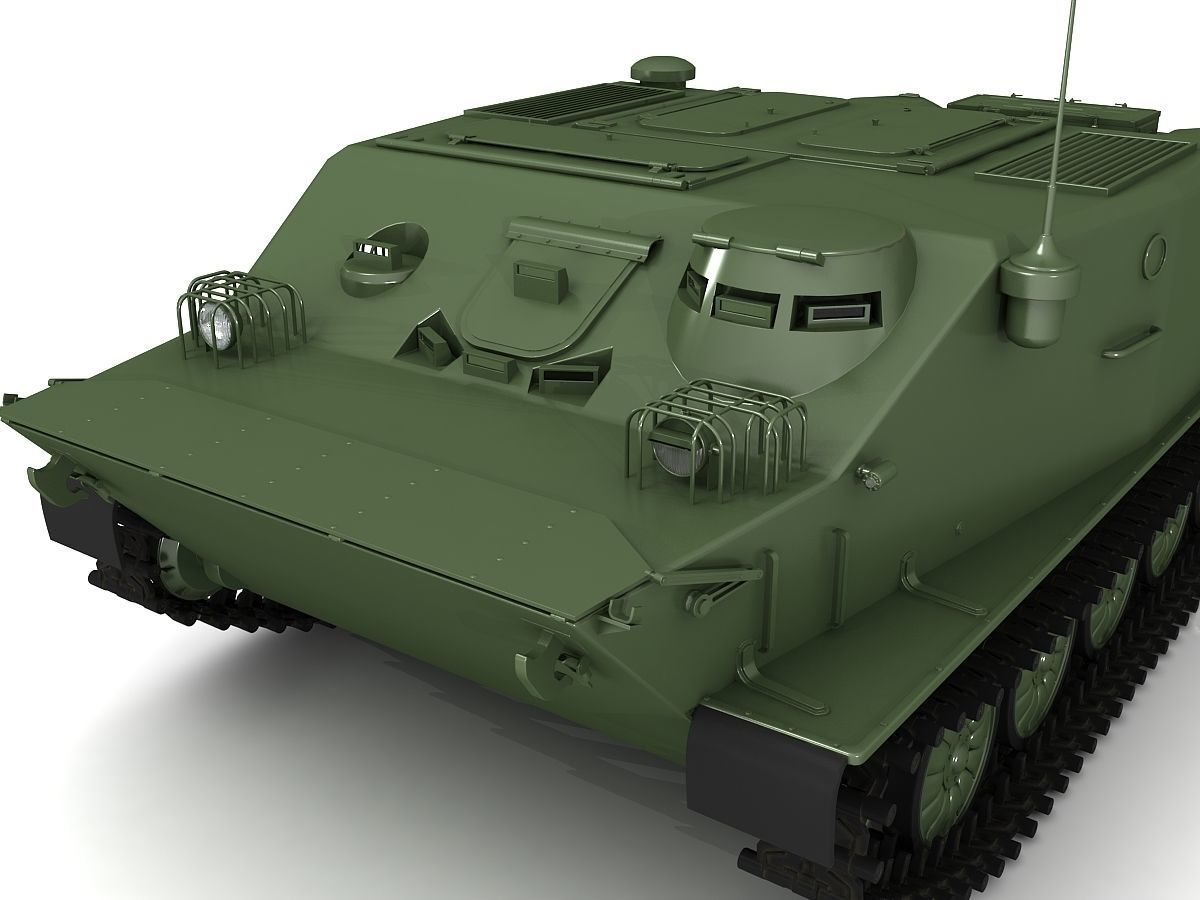 BTR-50 3D Model Collection camouflaged military vehicle 3D model_31