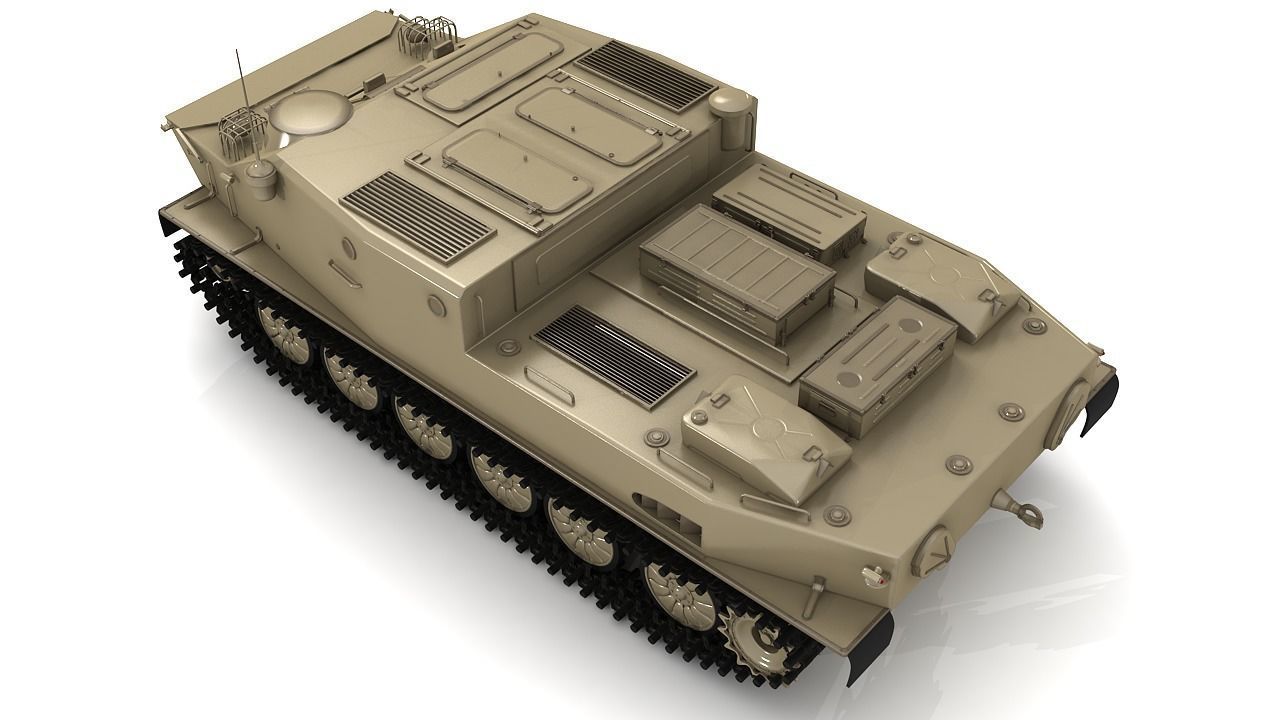 BTR-50 3D Model Collection camouflaged military vehicle 3D model_22