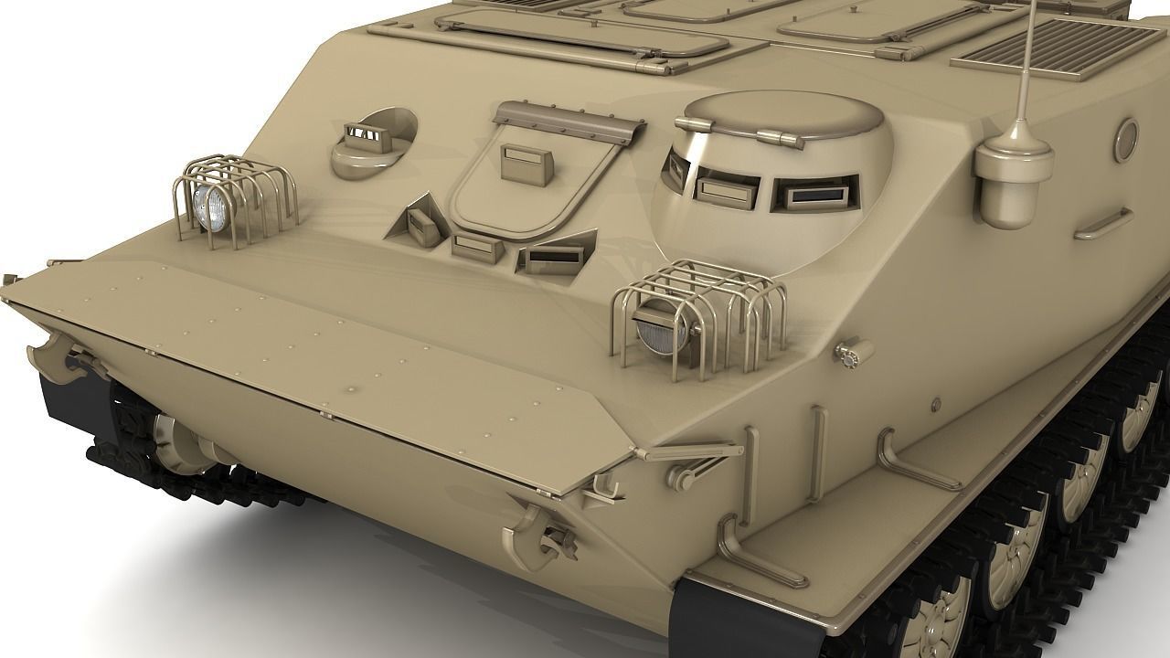 BTR-50 3D Model Collection camouflaged military vehicle 3D model_25