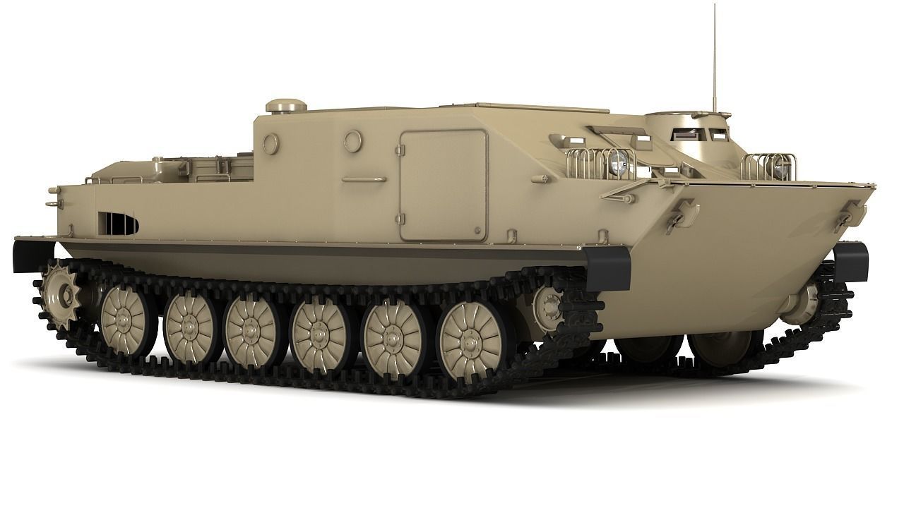 BTR-50 3D Model Collection camouflaged military vehicle 3D model_17