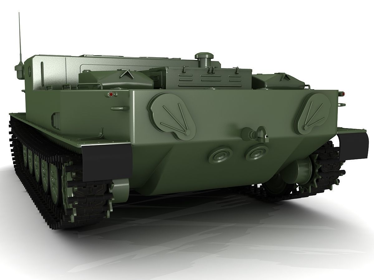 BTR-50 3D Model Collection camouflaged military vehicle 3D model_32