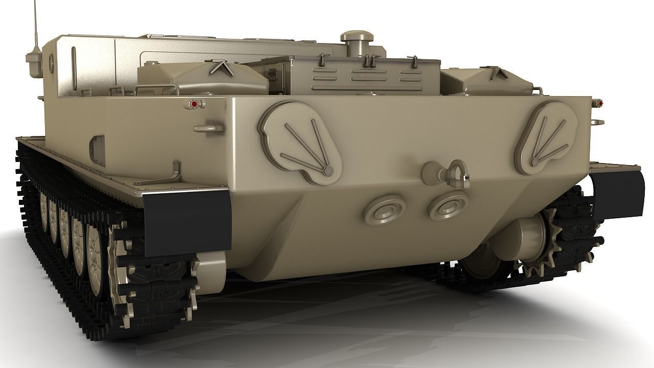 BTR-50 3D Model Collection camouflaged military vehicle 3D model_23