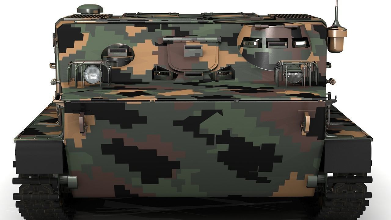 BTR-50 3D Model Collection camouflaged military vehicle 3D model_7