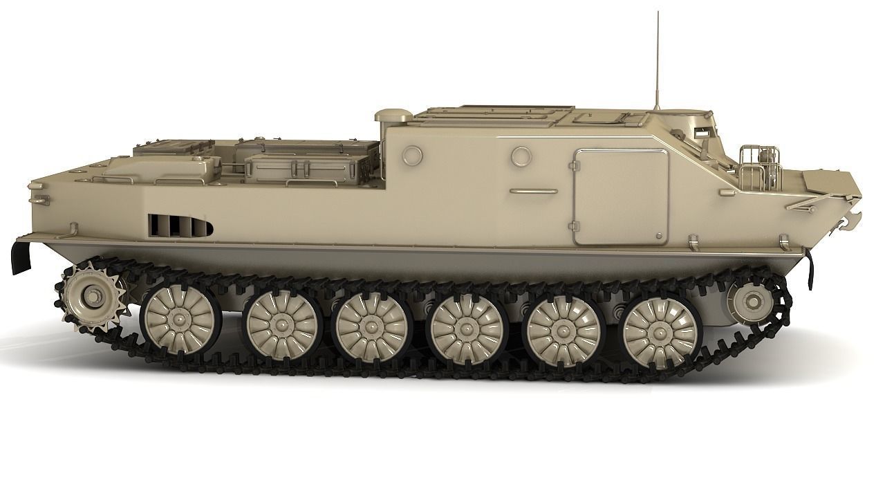 BTR-50 3D Model Collection camouflaged military vehicle 3D model_20