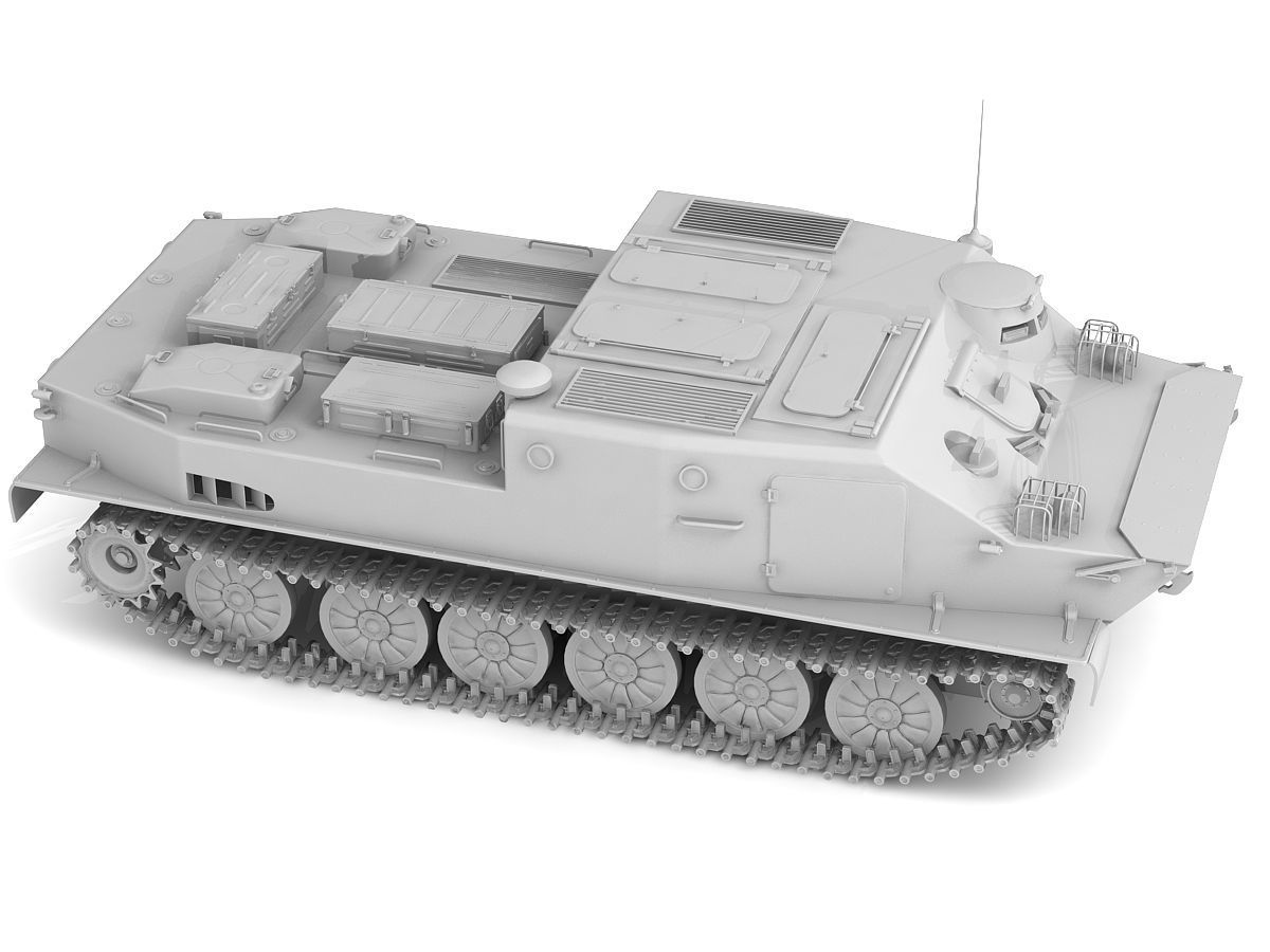 BTR-50 3D Model Collection camouflaged military vehicle 3D model_43