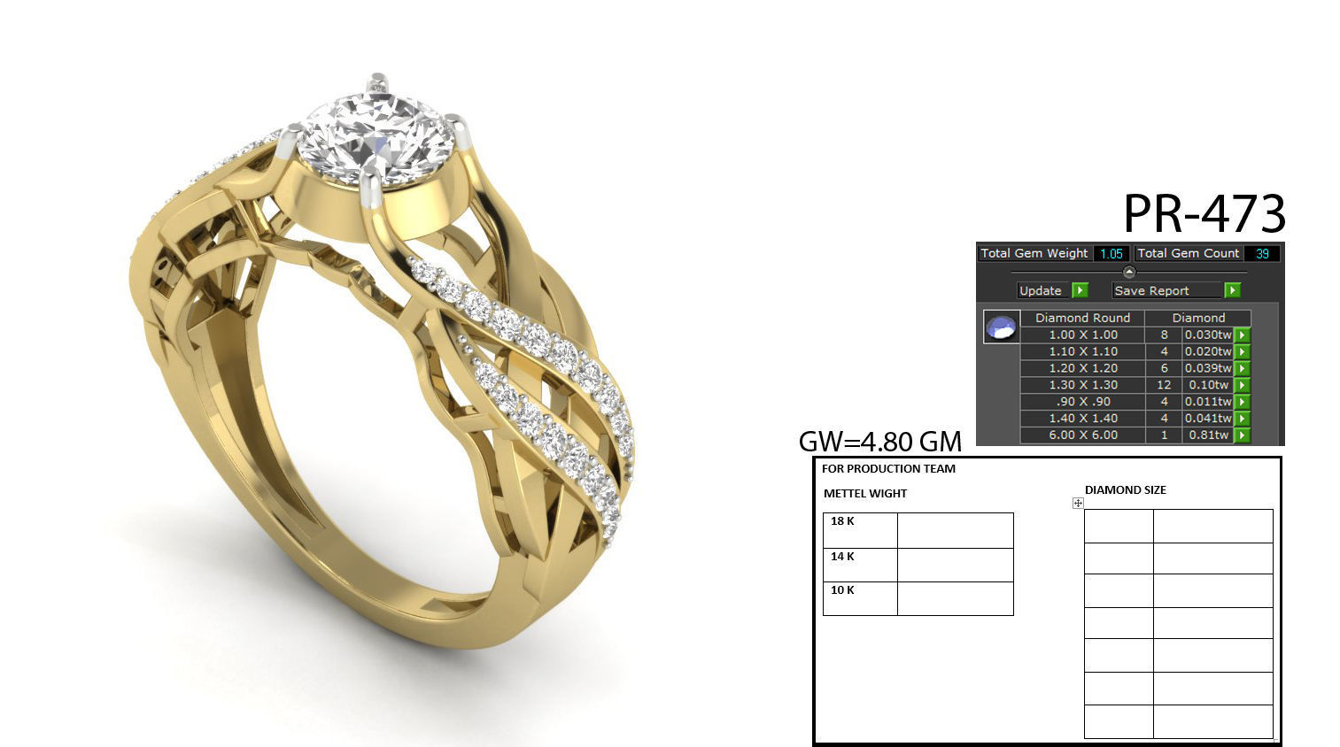 Women solitaire ring 3dm detail 3D print model 3D print model_1