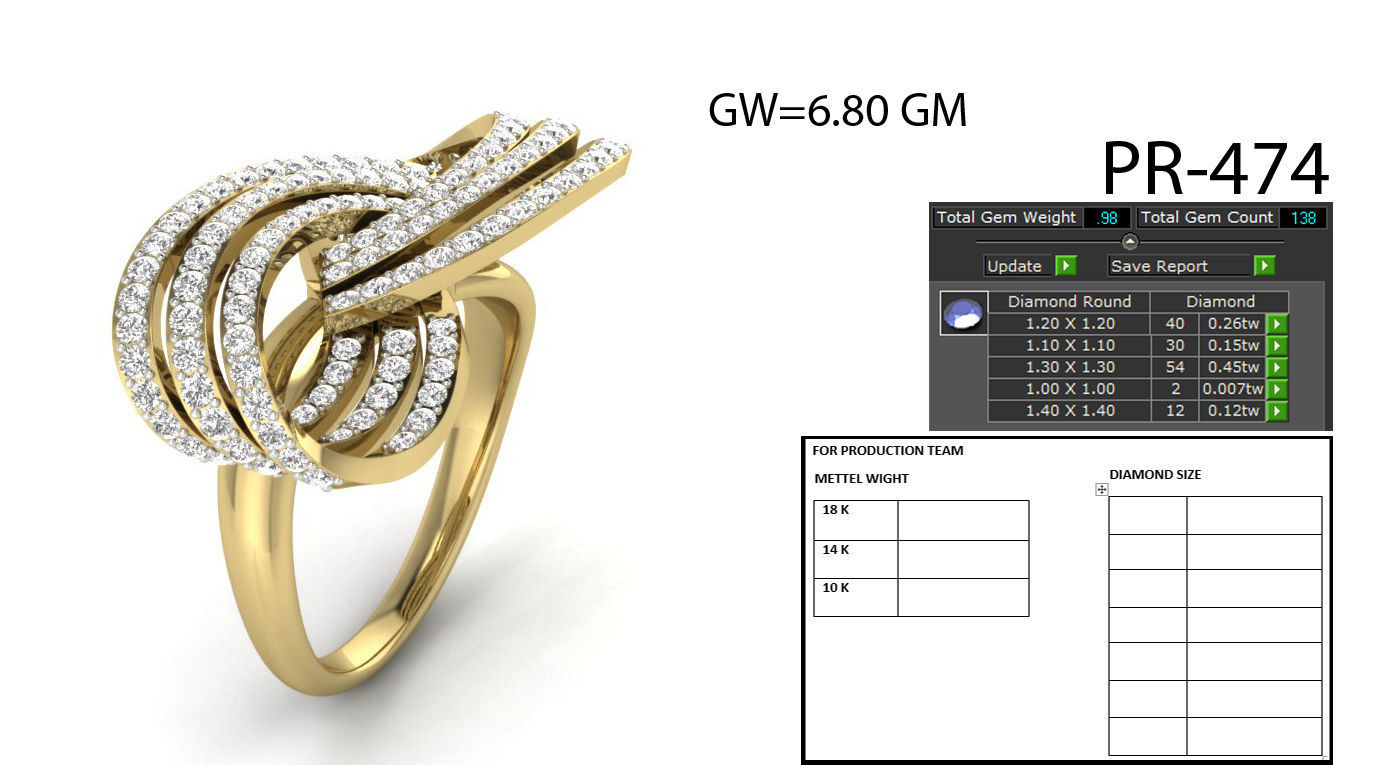 Women ring 3dm detail 3D print model 3D print model_1