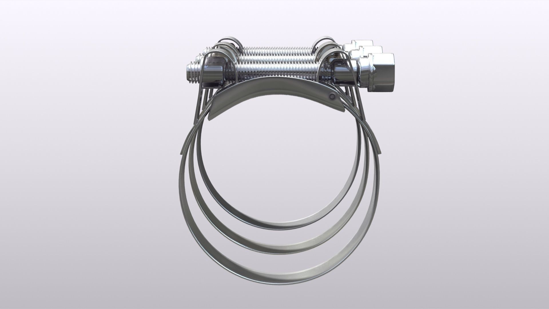 Hose clamp  3D model_1