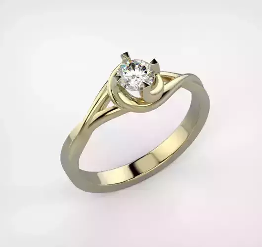 140129 R delicate solitaire ring