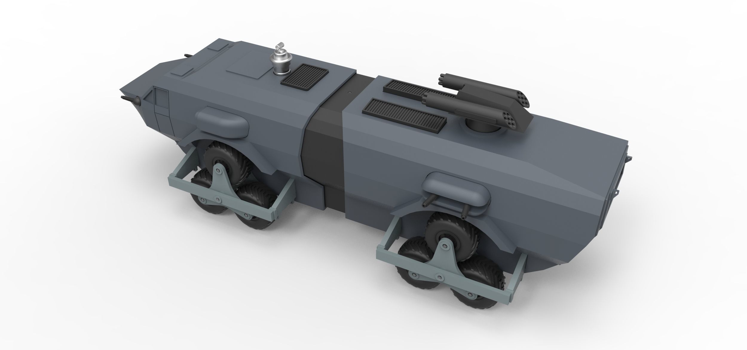 Landmaster from Damnation Alley Scale 1 to 38 3D print model_10