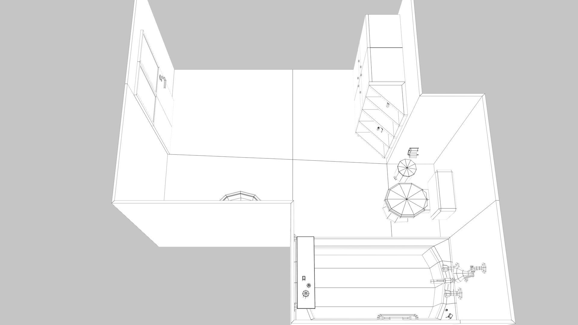 Cartoon Bathroom Low-poly 3D model_39