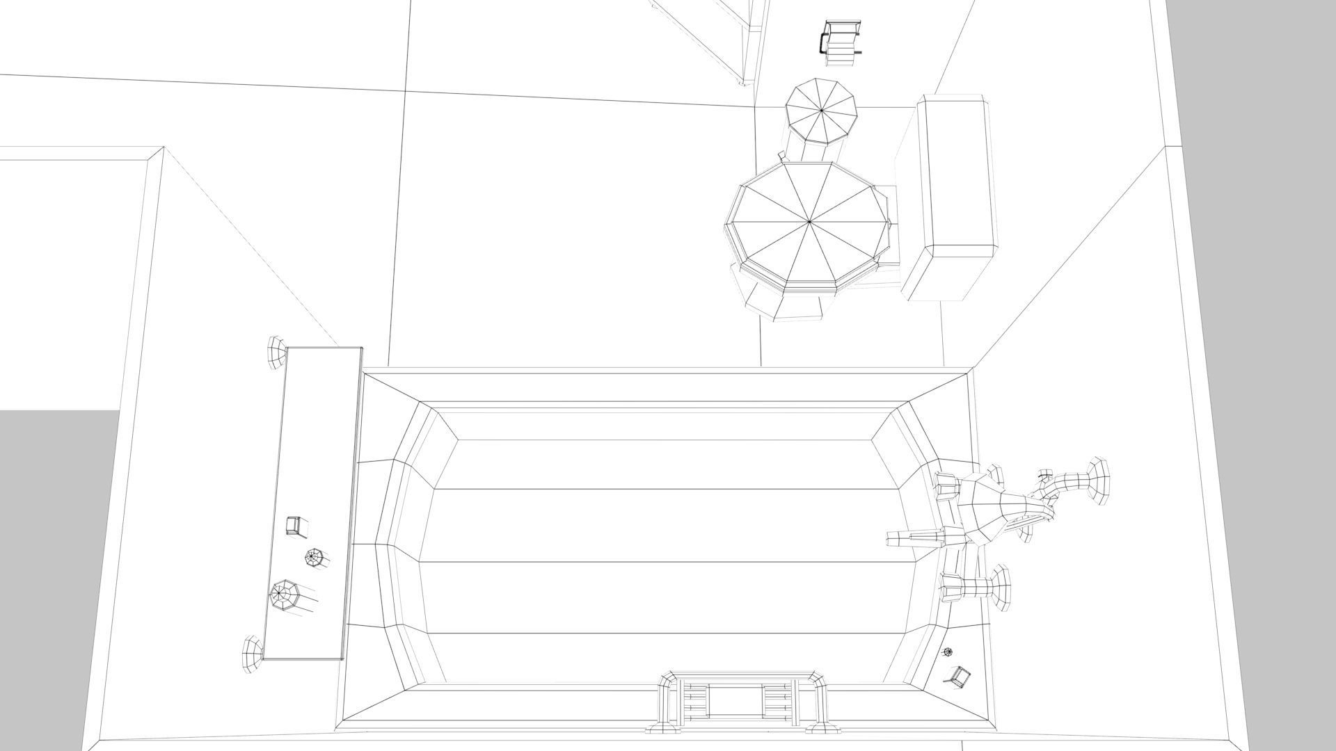 Cartoon Bathroom Low-poly 3D model_35