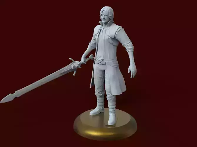 Devil May Cry character Dante 3D print model