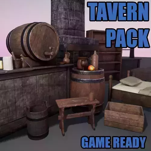 Tavern Pack Low-poly 3D model