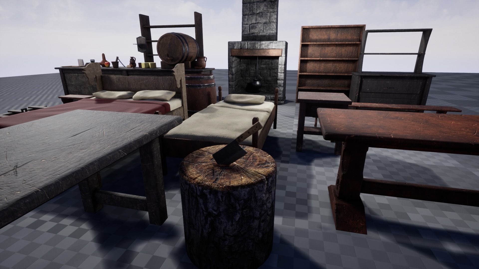 Tavern Pack Low-poly 3D model_6