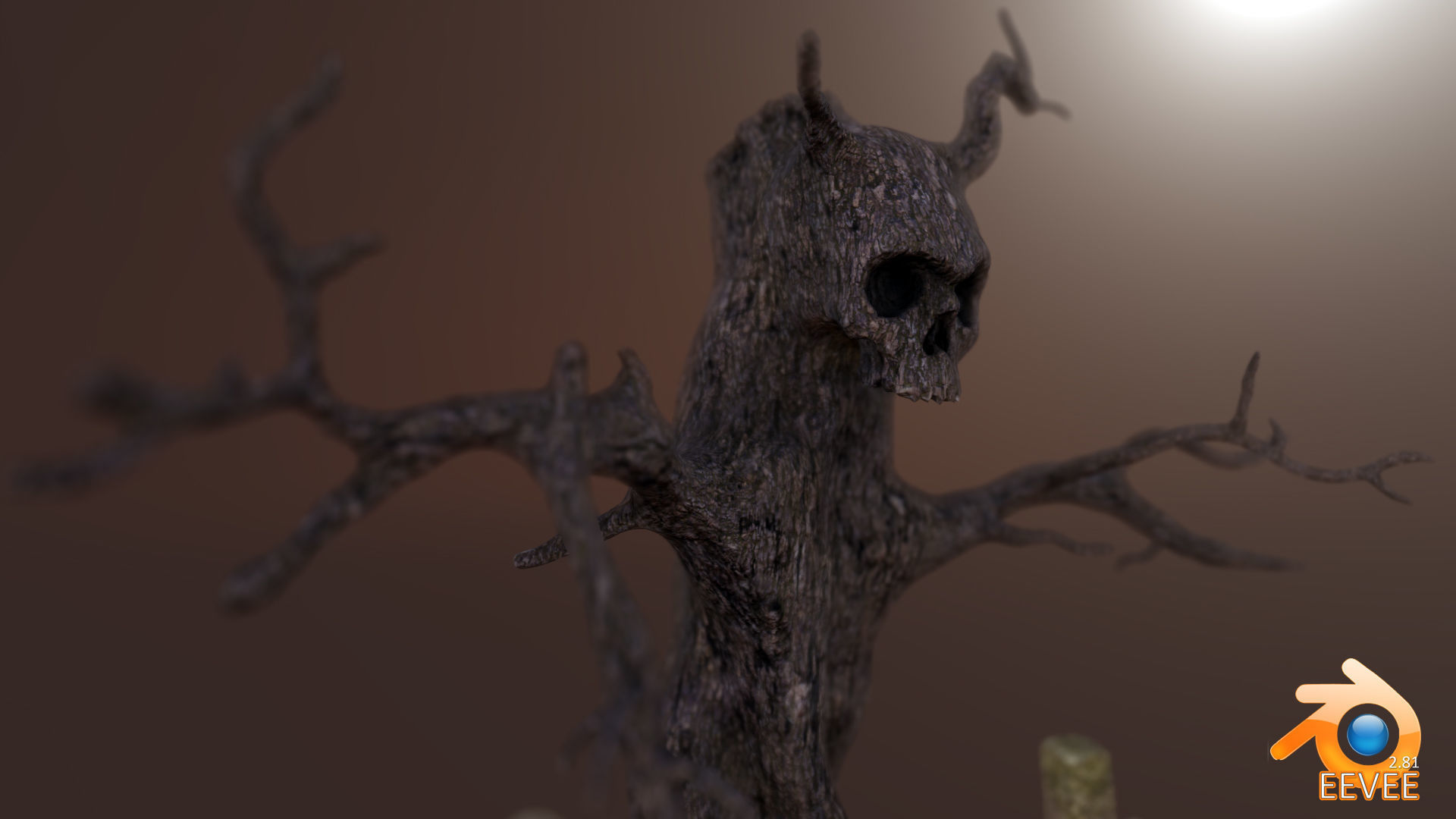 Evil Tree - Full Set Low-poly 3D model_8