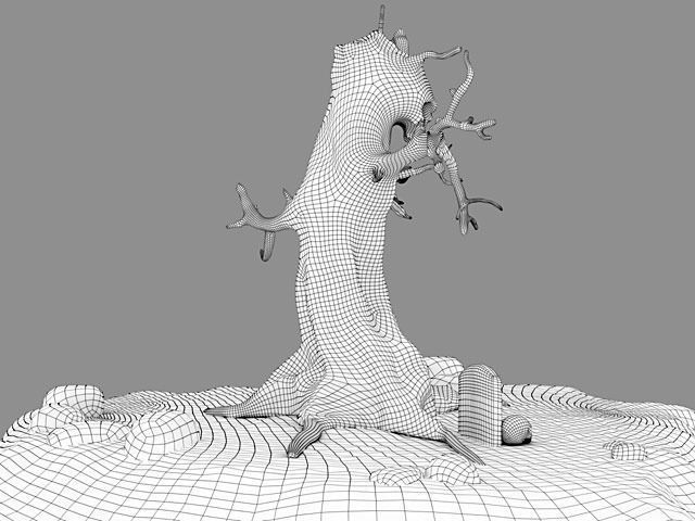 Evil Tree - Full Set Low-poly 3D model_10