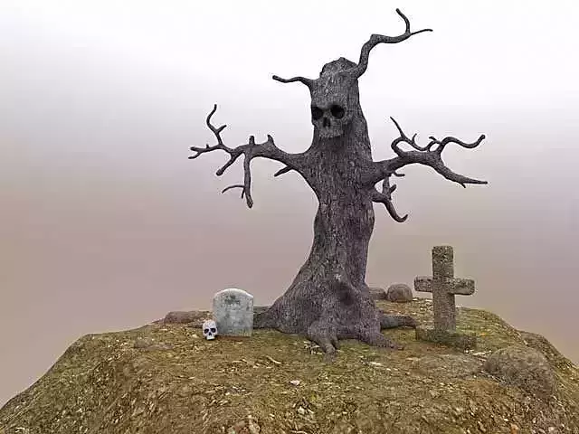 Evil Tree - Full Set Low-poly 3D model