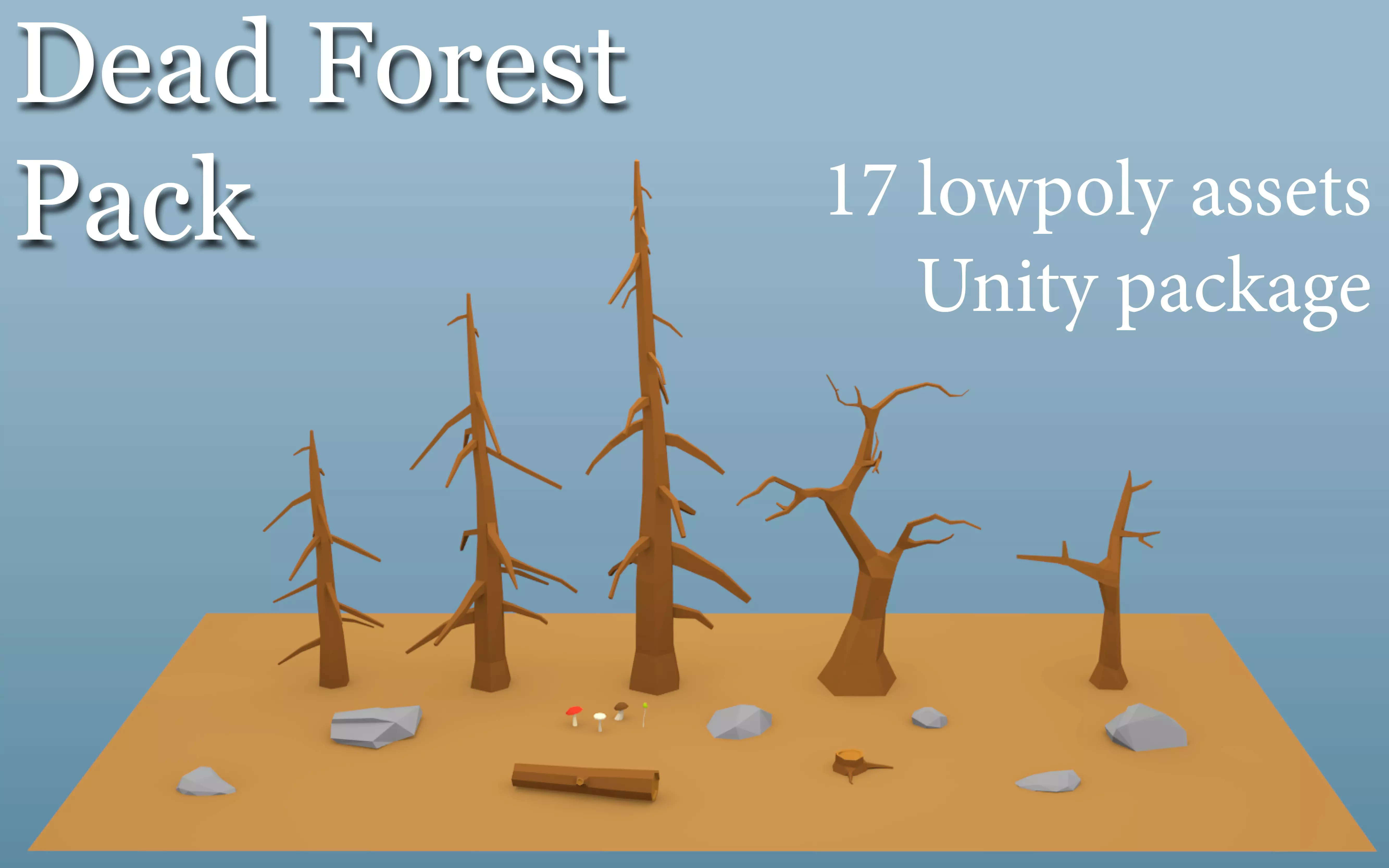 Dead Forest Pack Low-poly 3D model_0