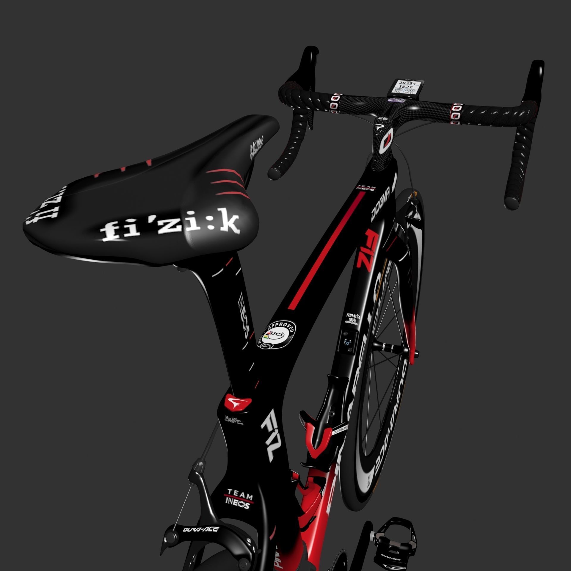 Pinarello Dogma F12 roadbike 3D model_13