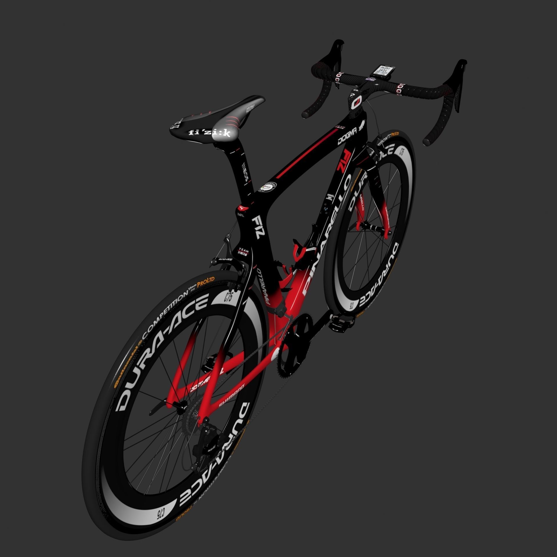 Pinarello Dogma F12 roadbike 3D model_12