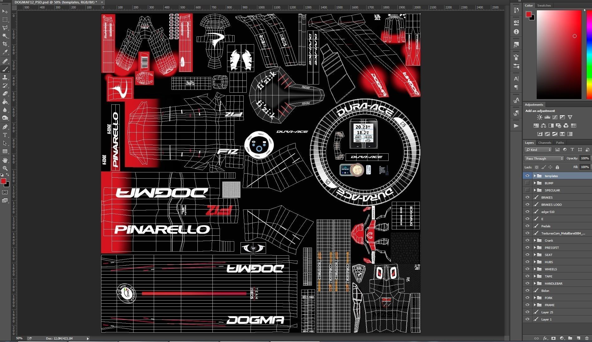 Pinarello Dogma F12 roadbike 3D model_18