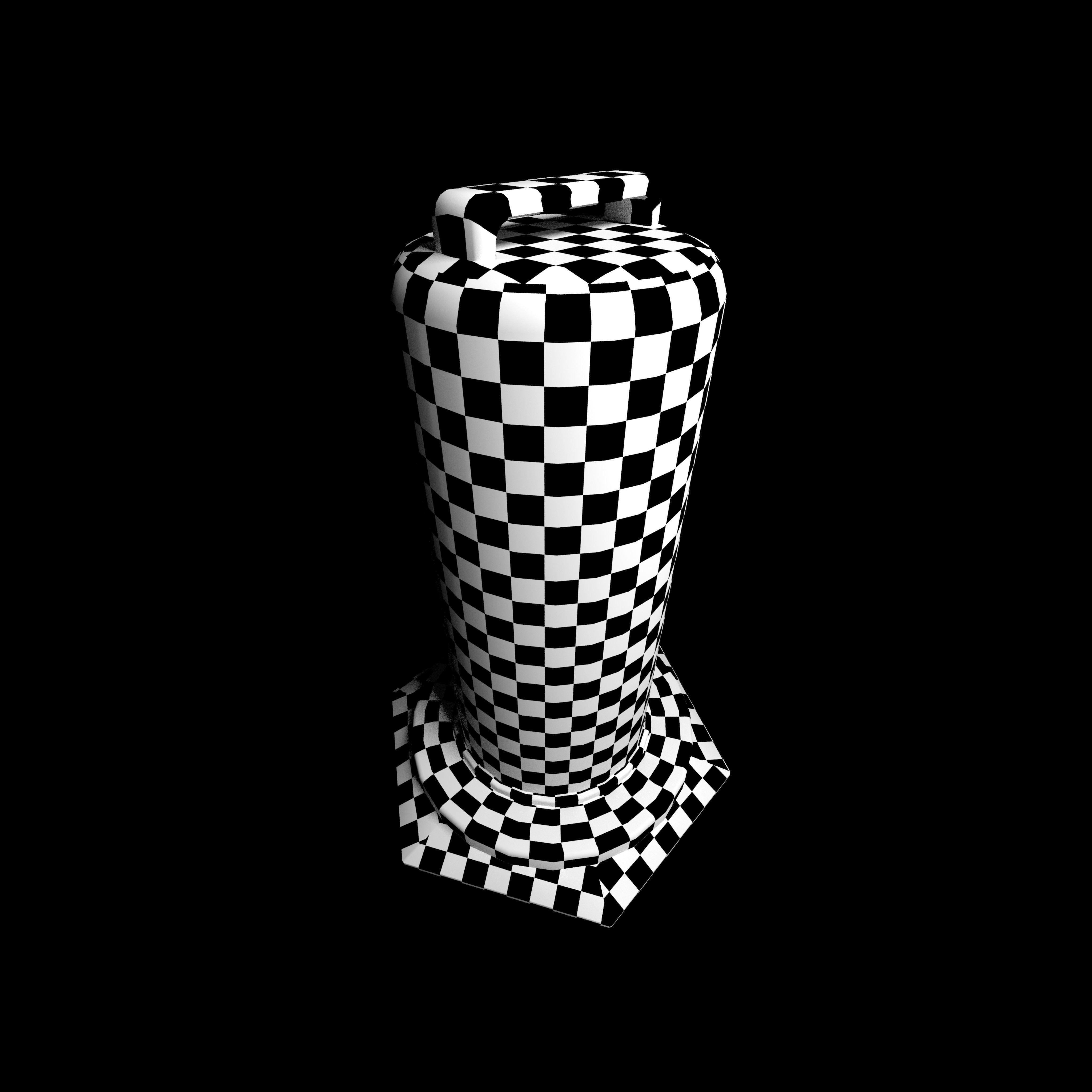 Traffic cone Low-poly 3D model_9