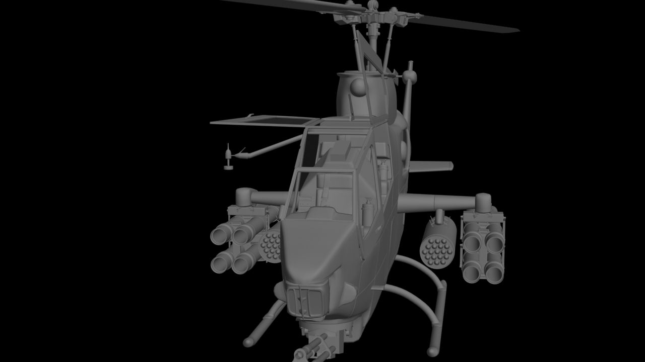 Helicopter Bell AH1 Cobra 3D model_15