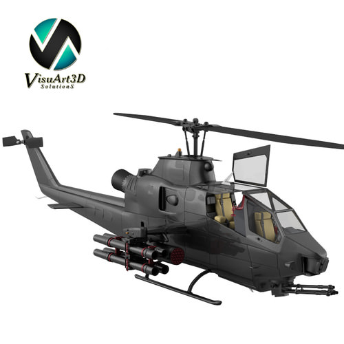 Helicopter Bell AH1 Cobra 3D model