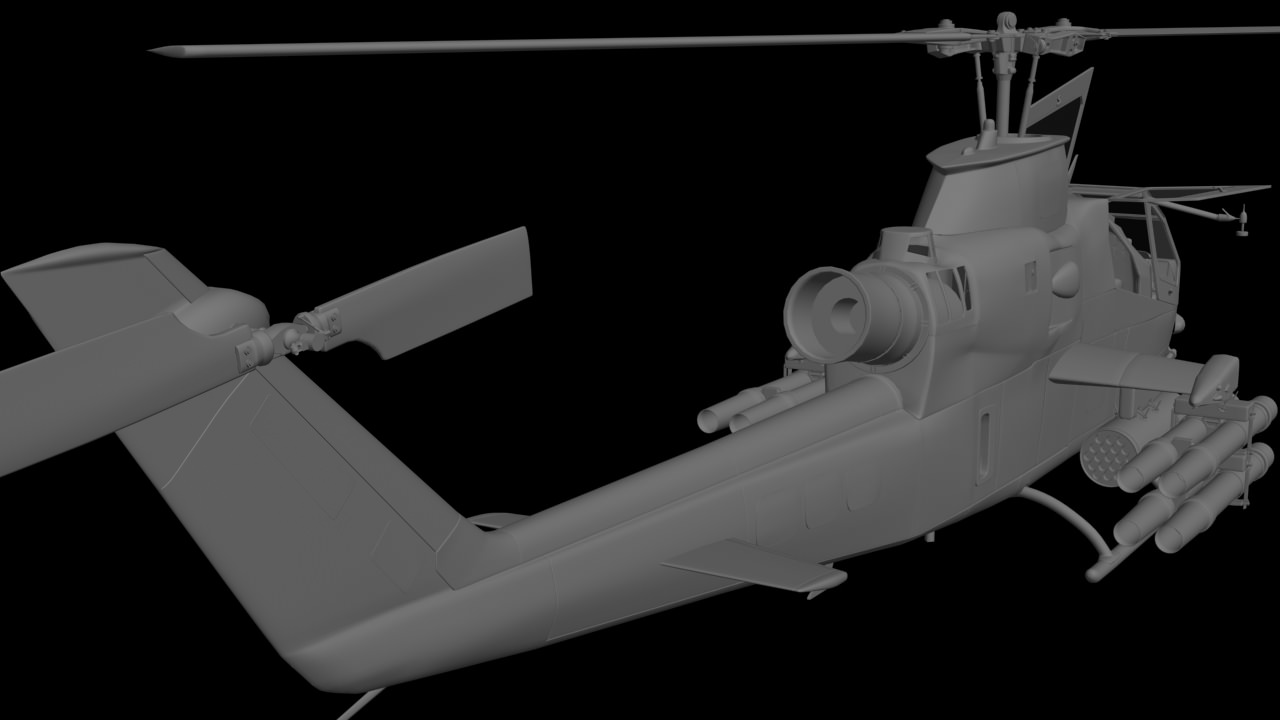 Helicopter Bell AH1 Cobra 3D model_20