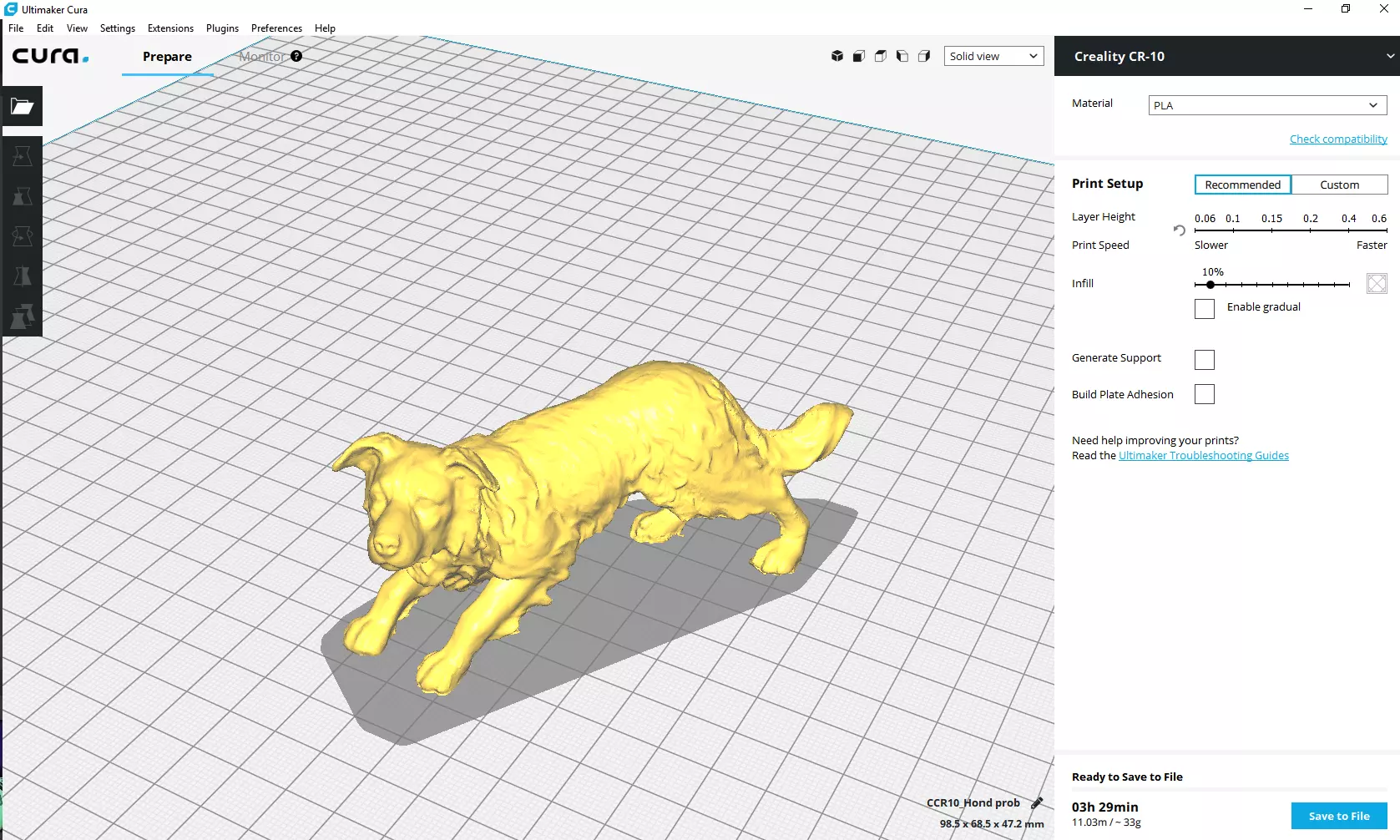 3D Scanned Dog 3D print model_0