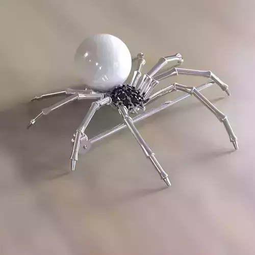 Spider brooch and pendant 3D print model