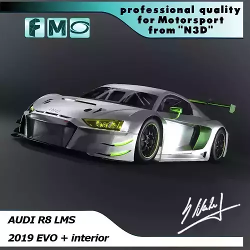 Audi R8 LMS 2019 EVO GT3 3D model