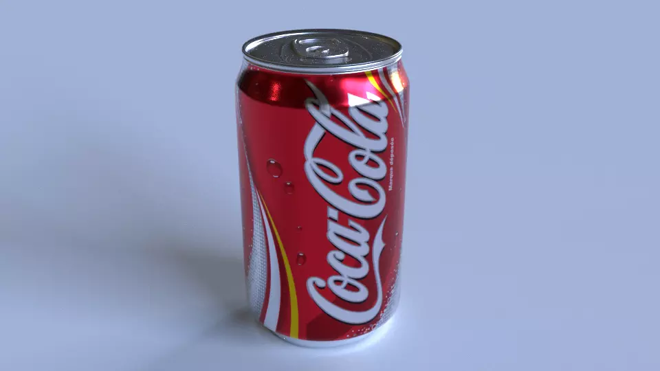 Coke Can - Low Poly Low-poly 3D model_0
