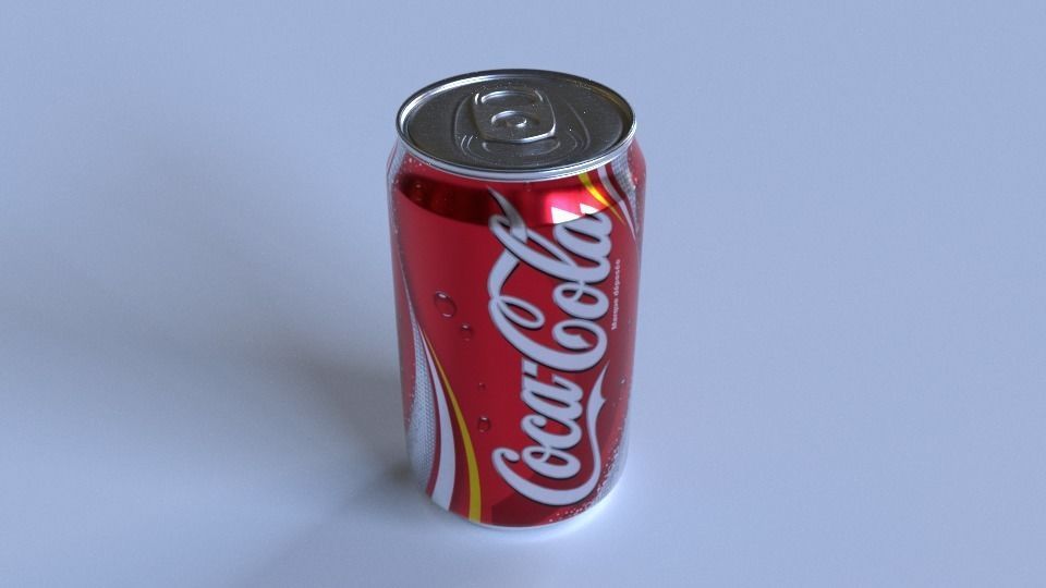 Coke Can - Low Poly Low-poly 3D model_2