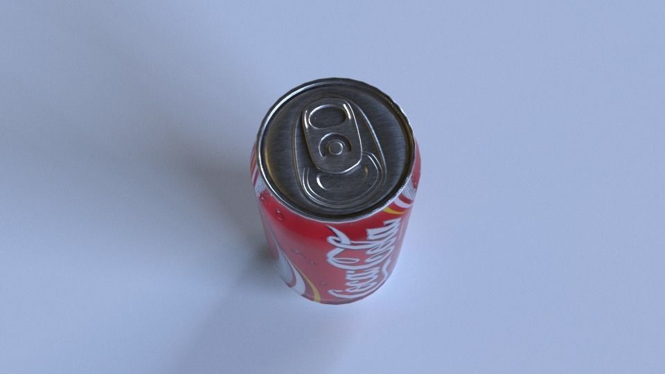 Coke Can - Low Poly Low-poly 3D model_3