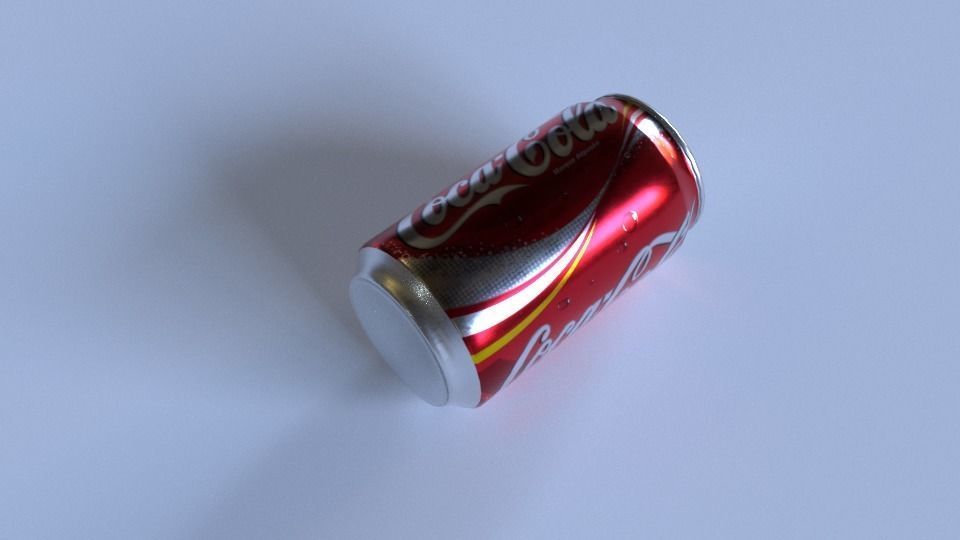 Coke Can - Low Poly Low-poly 3D model_4