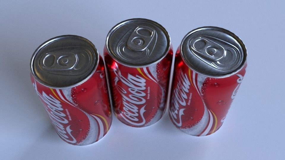 Coke Can - Low Poly Low-poly 3D model_1