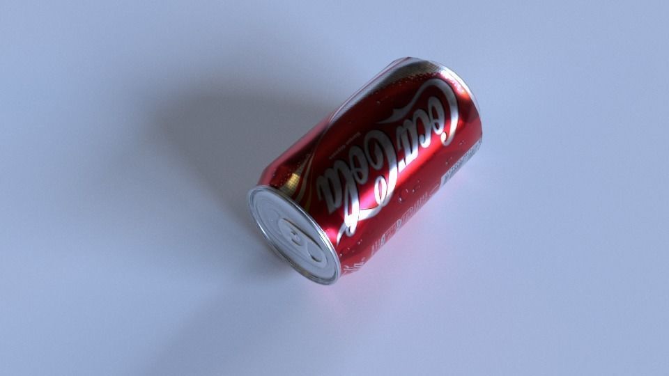 Coke Can - Low Poly Low-poly 3D model_5