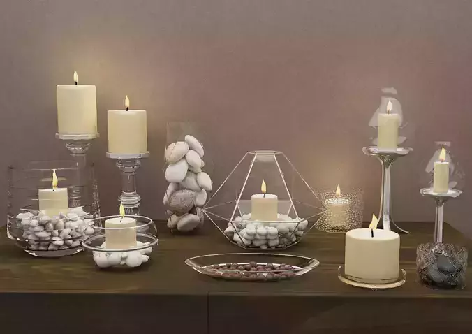 Candle decoration set