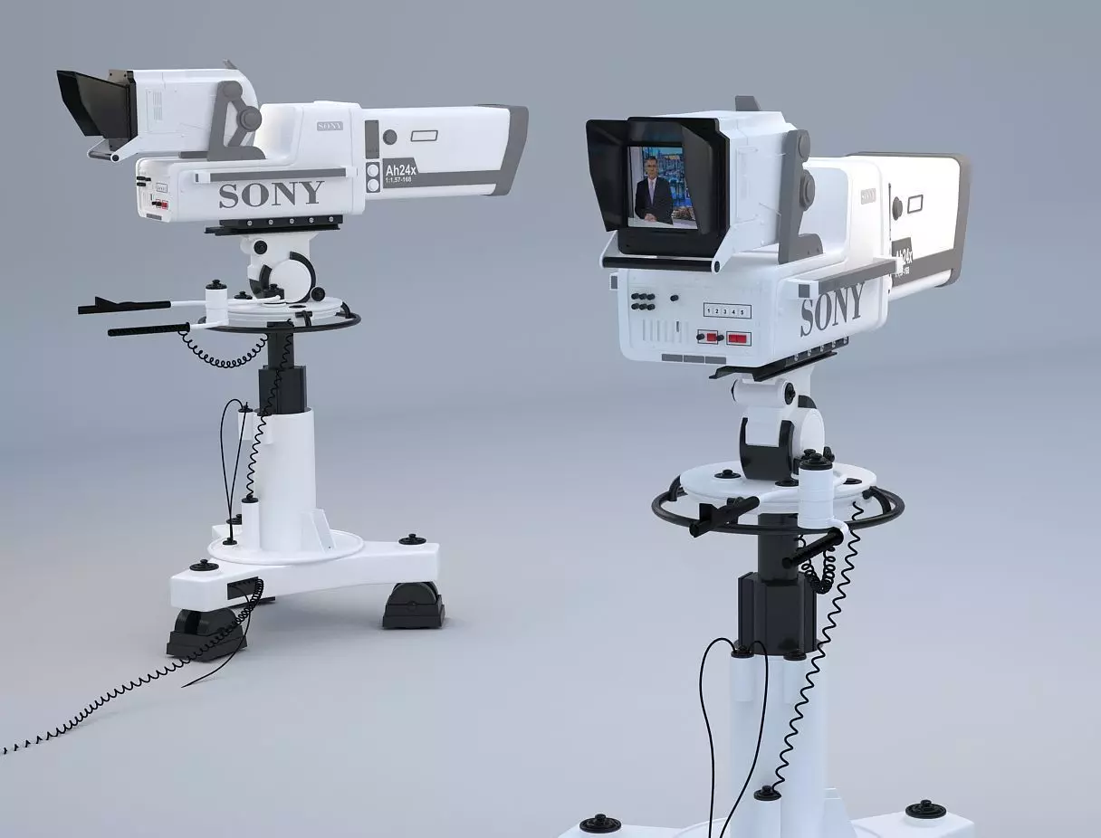 Professional SONY BVP 9000 STUDIO CAMERA 3D model_0