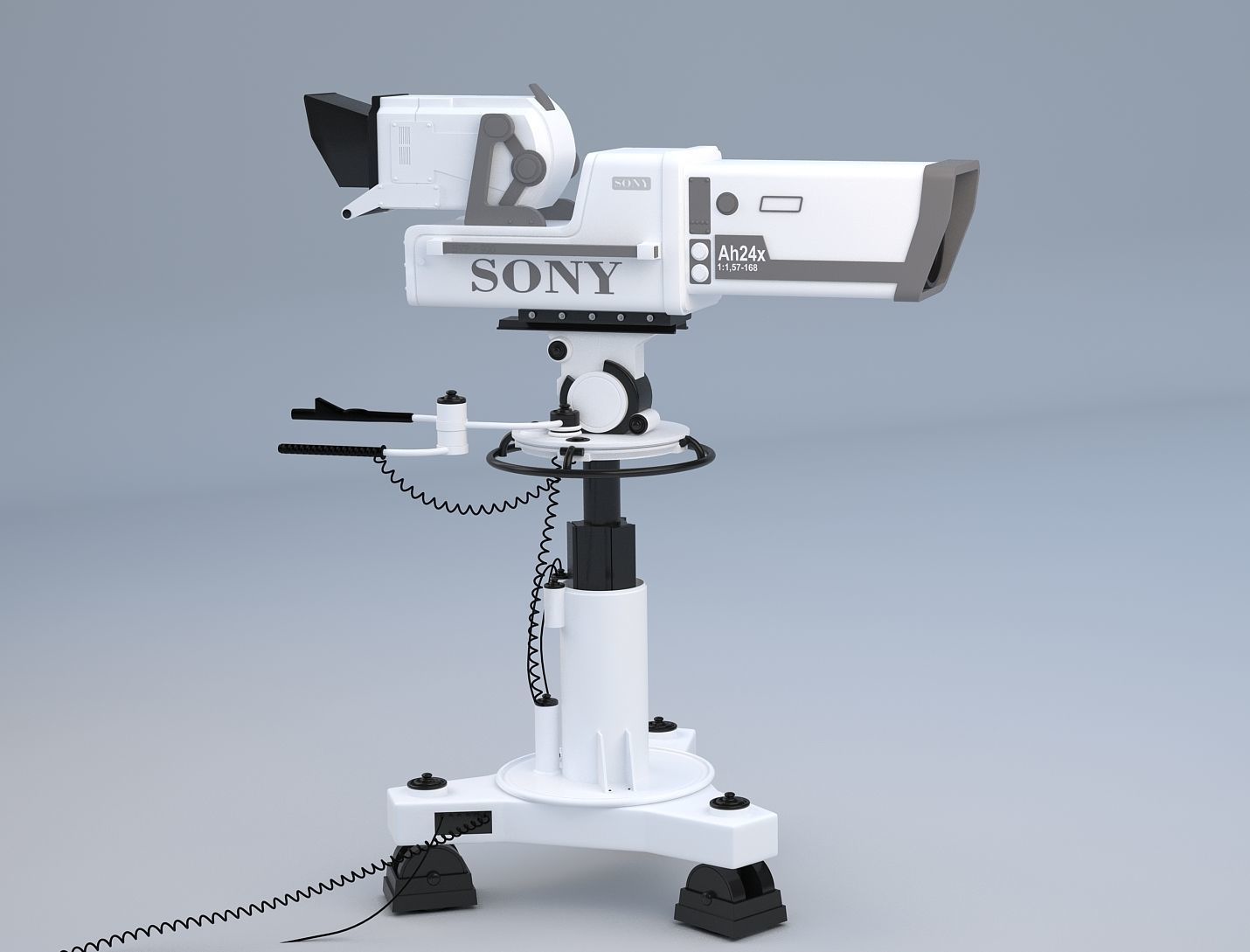 Professional SONY BVP 9000 STUDIO CAMERA 3D model_2
