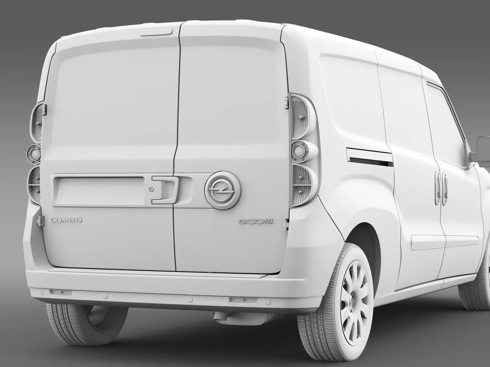 Opel Combo LWB Cargo D 2015 3D model_12