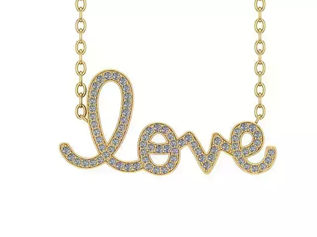 Love pendant 3D print model