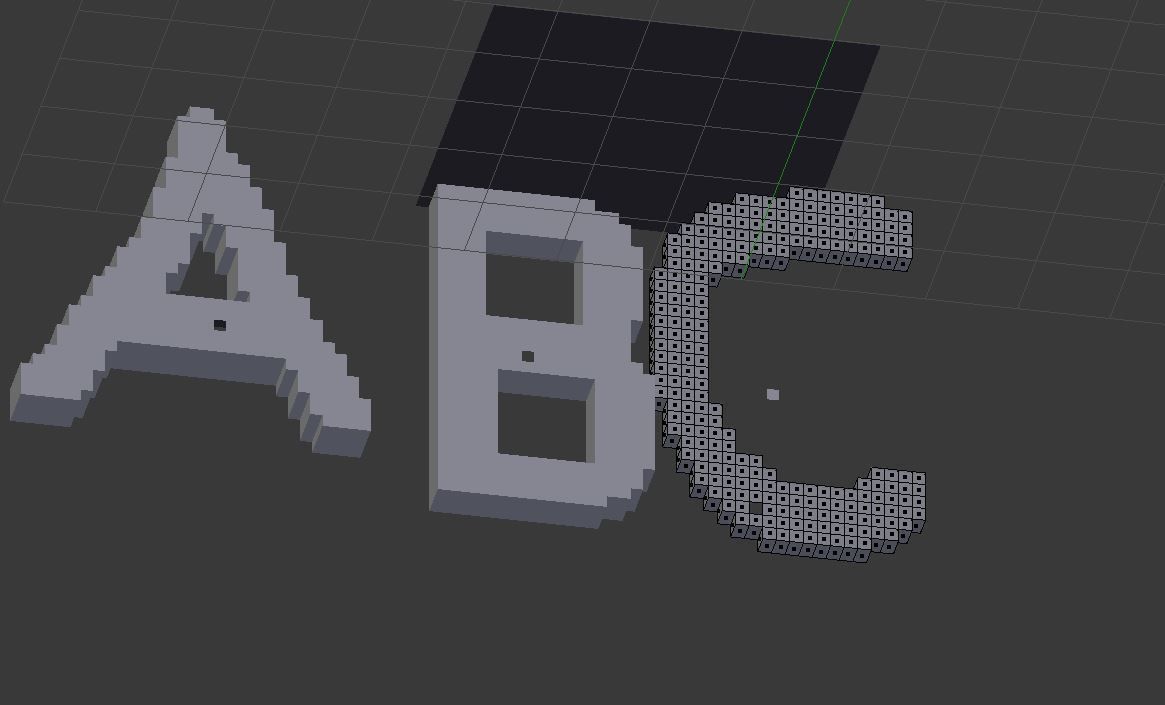 playdough cut out of the ABCs part one Free 3D model_5