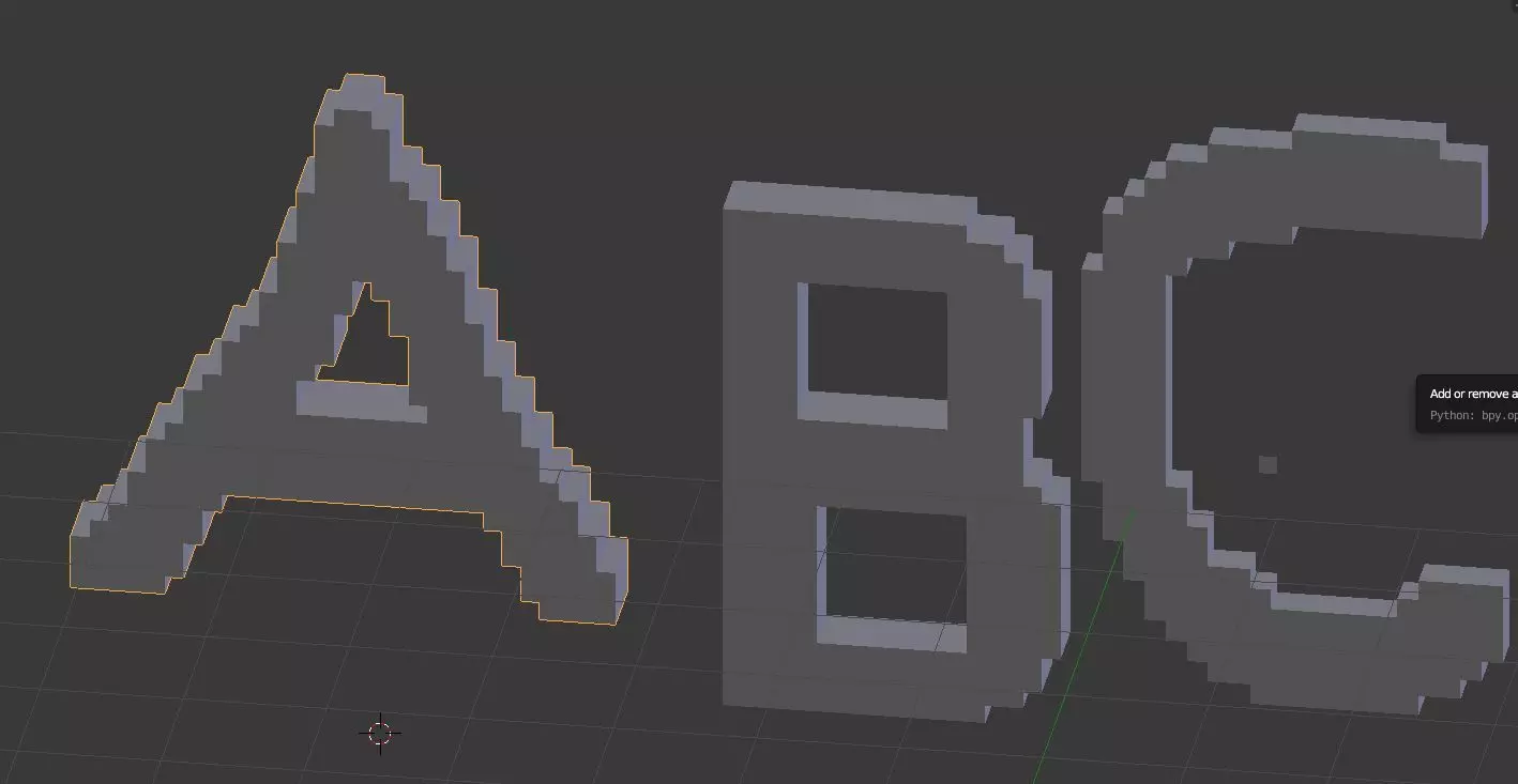 playdough cut out of the ABCs part one Free 3D model_0