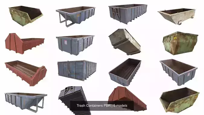 Trash Containers PBR